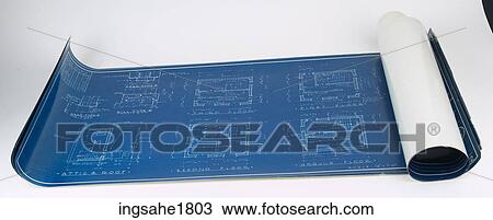 Stock Image - Roll of Diagrams BE 4. Fotosearch