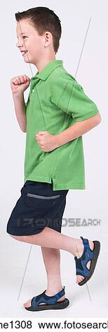Running little boy View Large Photo Image Stock Photo - Running little boy . Fotosearch