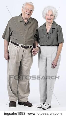 Stock Image - senior couple standing together . Fotosearch