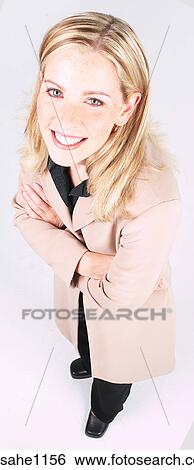 Stock Photograph - Smiling businesswoman a89. Fotosearch