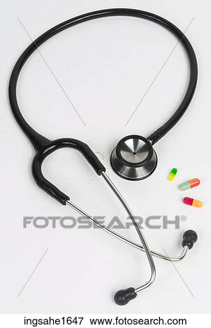 Stethoscope with Pills BE View Large Photo Image Stock Photo - Stethoscope with Pills BE. Fotosearch