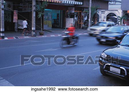 Stock Image - Street scene. Fotosearch