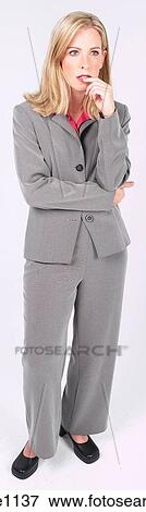 Thoughtful businesswoman a81 View Large Photo Image Stock Photo - Thoughtful businesswoman a81. Fotosearch