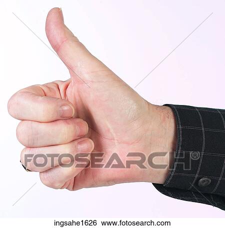 Stock Photograph - thumb's up BE 1. Fotosearch