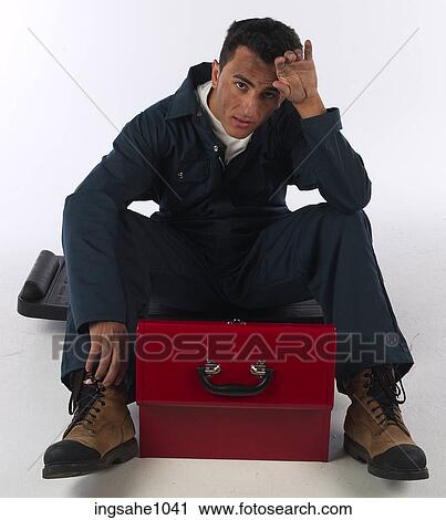 Tired mechanic View Large Photo Image Stock Image - Tired mechanic. Fotosearch