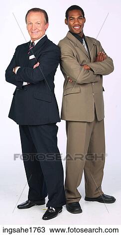 Stock Image - Two Men Standing BE 1. Fotosearch