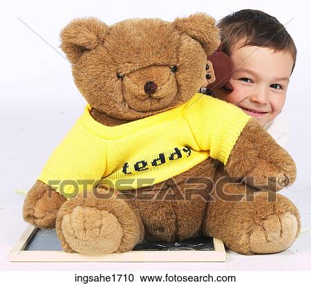 Young Boy with teddy bear BE 4 View Large Photo Image Stock Image - Young Boy with teddy bear BE 4. Fotosearch