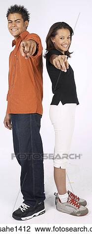 Stock Image - young man and woman together . Fotosearch