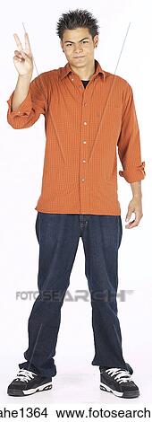 young man with orange shirt View Large Photo Image Picture - young man with orange shirt . Fotosearch