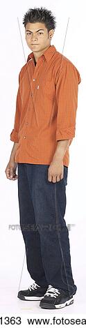 young man with orange shirt View Large Photo Image Stock Image - young man with orange shirt . Fotosearch