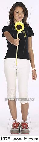 young woman in black shirt View Large Photo Image Stock Photograph - young woman in black shirt . Fotosearch