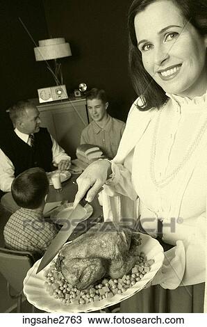 1950s family at dinner View Large Photo Image Stock Image - 1950s family at dinner . Fotosearch