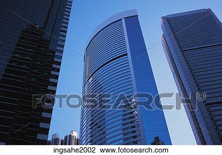 Stock Image - Architecture in downtown Hong Kong. Fotosearch