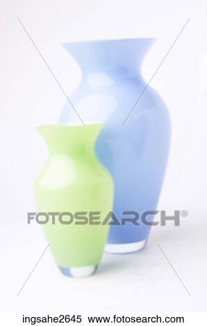 Blue and green vases View Large Photo Image Stock Photography - Blue and green vases . Fotosearch