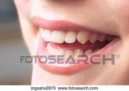 Close-up of woman's mouth View Large Photo Image Stock Image - Close-up of woman's mouth . Fotosearch