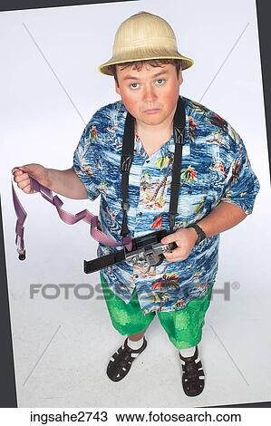 comical adult tourist View Large Photo Image Stock Image - comical adult tourist . Fotosearch