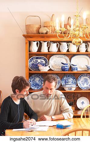 couple financial planning BE 14 View Large Photo Image Picture - couple financial planning BE 14. Fotosearch