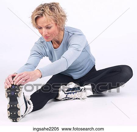 exercise woman stretching View Large Photo Image Stock Photography - exercise woman stretching . Fotosearch
