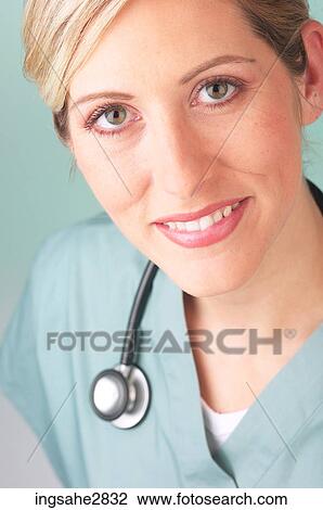 Stock Image - Health care professional . Fotosearch