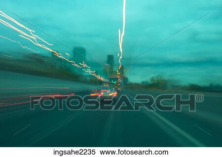 Highway at dusk View Large Photo Image Stock Photography - Highway at dusk. Fotosearch