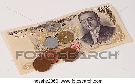 Stock Image - Japanese currency . Fotosearch