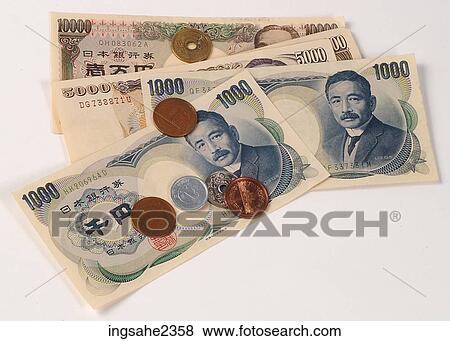 Japanese currency View Large Photo Image Stock Photo - Japanese currency . Fotosearch