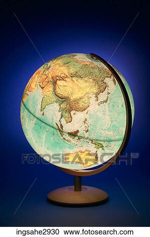 Lit up globe View Large Photo Image Stock Image - Lit up globe . Fotosearch