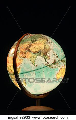 Lit up globe View Large Photo Image Stock Image - Lit up globe . Fotosearch