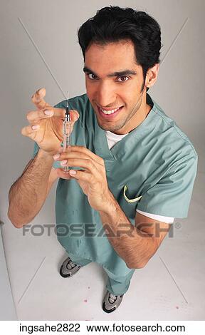 man in hospital scrubs View Large Photo Image Stock Image - man in hospital scrubs . Fotosearch