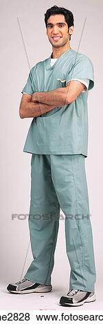 man in hospital scrubs View Large Photo Image Stock Photo - man in hospital scrubs . Fotosearch