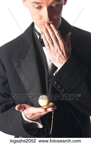 Man in Tuxedo with a pocket watch BE 4 View Large Photo Image Stock Image - Man in Tuxedo with a pocket watch BE 4. Fotosearch