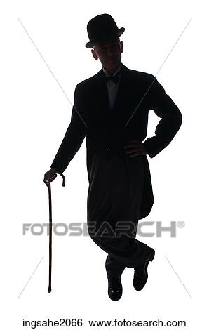 man with top hat and cane BE 1 View Large Photo Image Stock Photograph - man with top hat and cane BE 1. Fotosearch