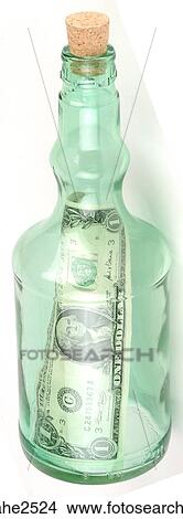 Money in bottle View Large Photo Image Picture - Money in bottle . Fotosearch