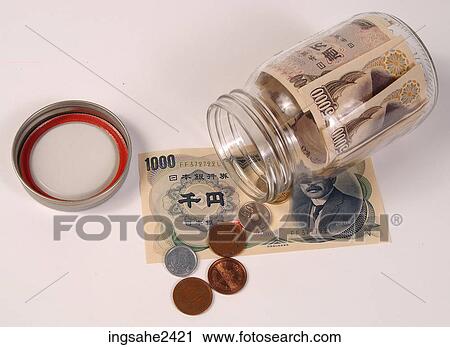 Money in glass jar View Large Photo Image Stock Image - Money in glass jar . Fotosearch