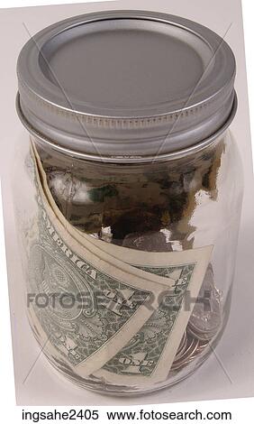 Money in glass jar View Large Photo Image Stock Photography - Money in glass jar . Fotosearch