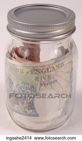 Money in jar View Large Photo Image Picture - Money in jar . Fotosearch