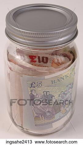 Money in jar View Large Photo Image Stock Image - Money in jar . Fotosearch