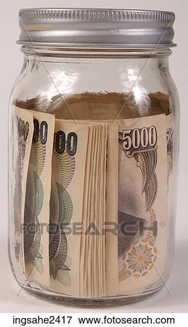 Money in jar View Large Photo Image Stock Photo - Money in jar . Fotosearch