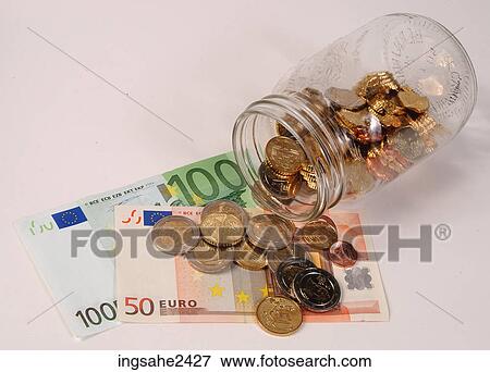 Stock Photo - Money in jar . Fotosearch