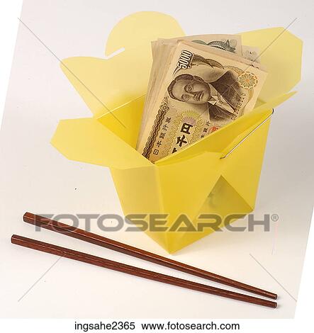 Money in take-out box View Large Photo Image Stock Photography - Money in take-out box . Fotosearch