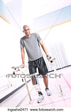 Stock Image - Physical therapy patient . Fotosearch