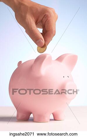 Stock Image - piggy bank BE 14. Fotosearch