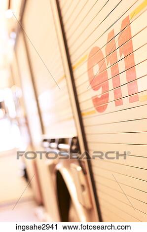 Rolldown door with 911 in red View Large Photo Image Stock Image - Rolldown door with 911 in red . Fotosearch
