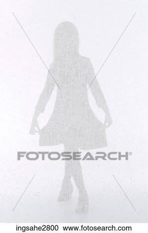 Silhouette of little girl jumping View Large Photo Image Stock Image - Silhouette of little girl jumping . Fotosearch