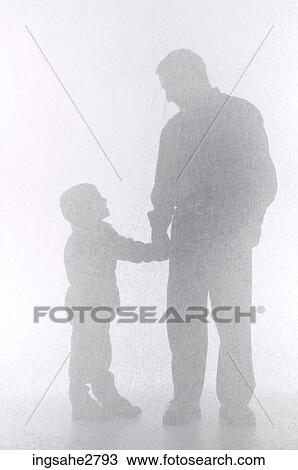 Silhouette of man and child View Large Photo Image Stock Image - Silhouette of man and child . Fotosearch