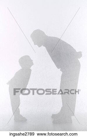 Silhouette of man and child View Large Photo Image Stock Photo - Silhouette of man and child . Fotosearch