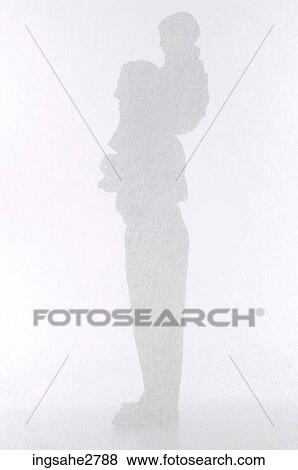 Silhouette of man with child View Large Photo Image Stock Photo - Silhouette of man with child . Fotosearch