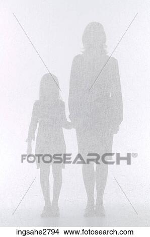 Silhouette of woman and child View Large Photo Image Picture - Silhouette of woman and child . Fotosearch