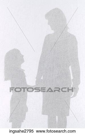 Silhouette of woman and child View Large Photo Image Stock Photography - Silhouette of woman and child . Fotosearch