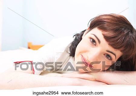 Picture - Smiling woman's face . Fotosearch